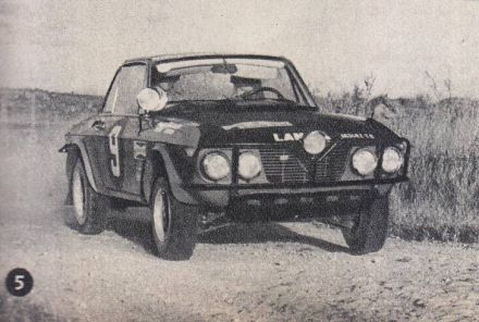 Rauno Aaltonen i Henry Liddon – Lancia Fulvia 1300 HF coupe.