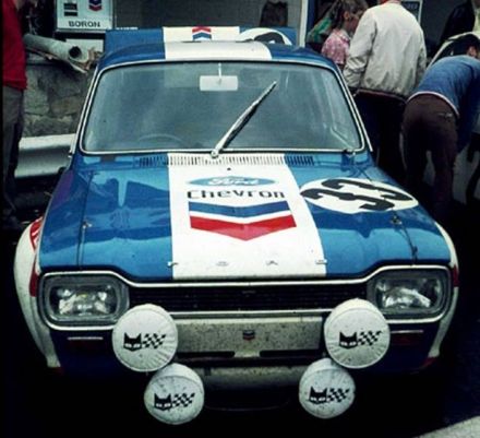 Yvette Fontaine i John Fitzpatrick – Ford Escort Twin Cam.