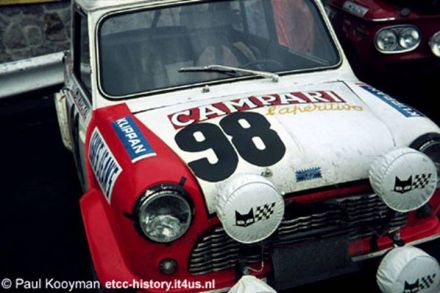 Jean Pol Bardet i Jean Jacques Vloebergs – BMC Mini Cooper.