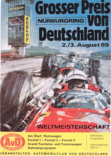 Nürburgring. Grosser Preis von Deutschland - 1969r