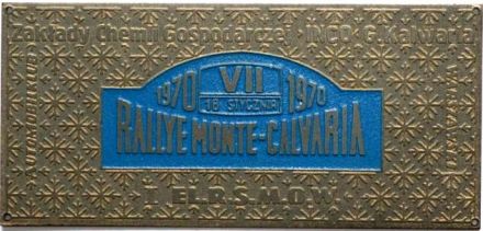 7 Rajd Monte Calvaria - 1970r