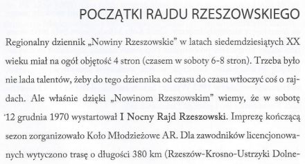 Rajd Rzeszowski - 1970r