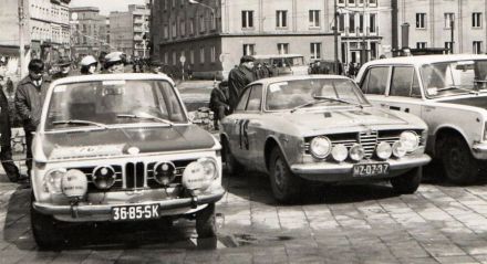 Nr.76. Ryszard Grychtoł i Wojciech Ondraczek – BMW 1600 Ti, nr.75. Lelio Lattari i Ryszard Wojtowicz – Alfa Romeo 2000 GTV.
