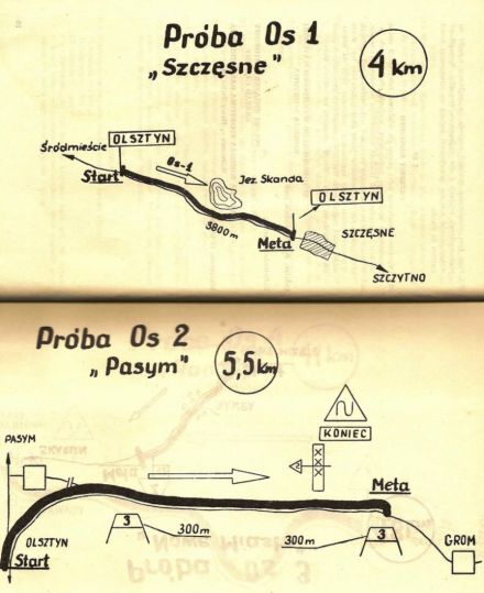 Rajd 1001 Jezior - 1970r