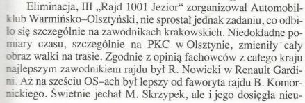Rajd 1001 Jezior 1970r.