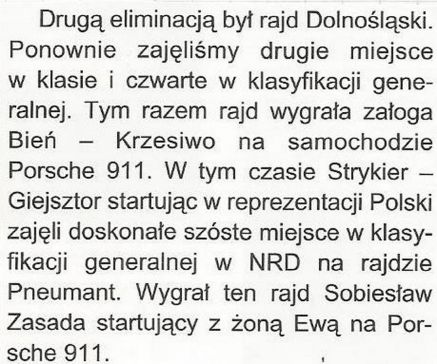 Rajd Dolnośląski 1970r