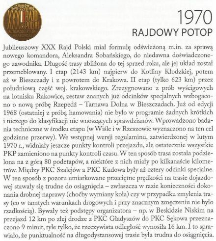 30 Rajd Polski 1970r
