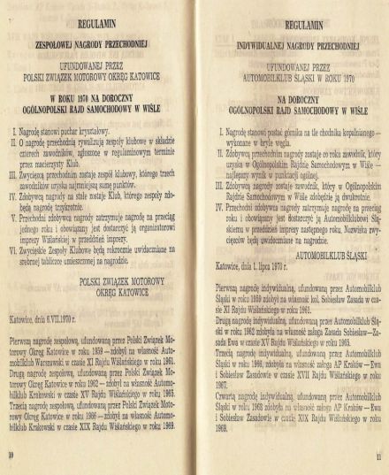 20 Rajd Wiślański - 1970r