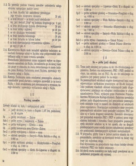20 Rajd Wiślański - 1970r
