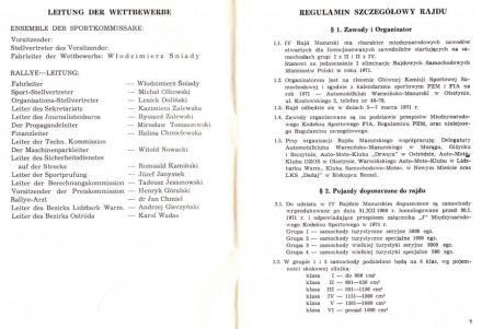 Rajd Mazurski - 1971r.