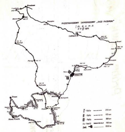 Rajd Mazurski - 1971r.