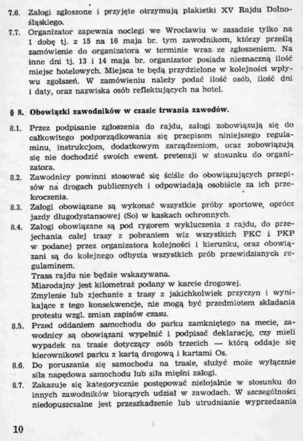 Rajd Dolnośląski - 1971r