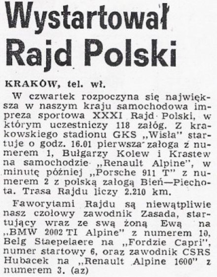 Rajd Polski 1971