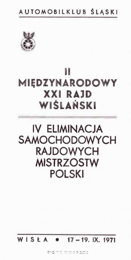 Rajd Wisły - 1971r