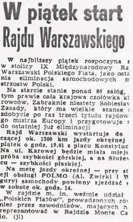 Rajd Warszawski 1971