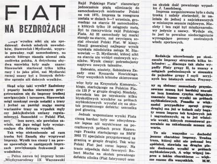 Rajd Warszawski - 1971