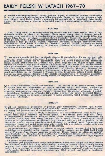 Rajd Polski - 1971r
