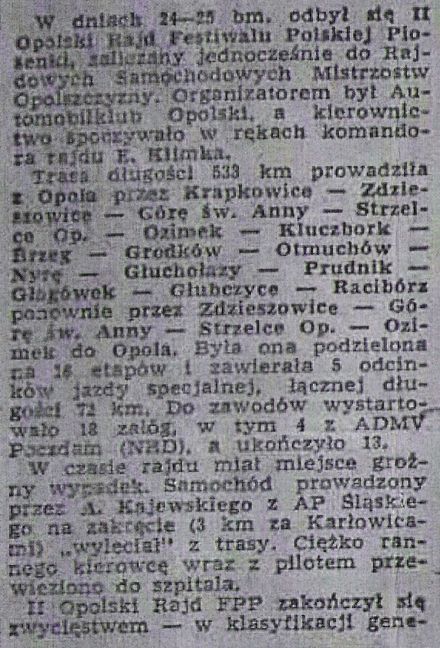 Rajd Festiwalowy 1971