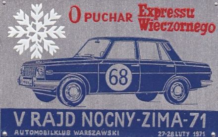 Rajd Nocny Zima - 1971r.