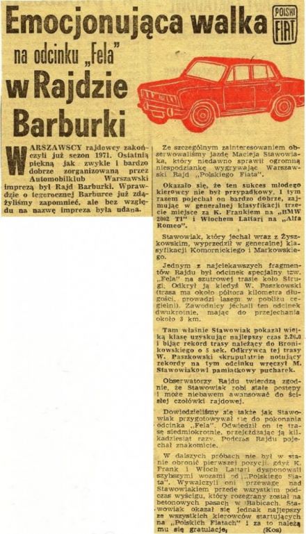 Rajd Barburka - 1971r