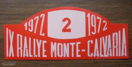 Rajd Monte Calvaria 1972r