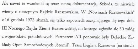 Nocny Rajd Ziemi Rzeszowskiej - 1972r