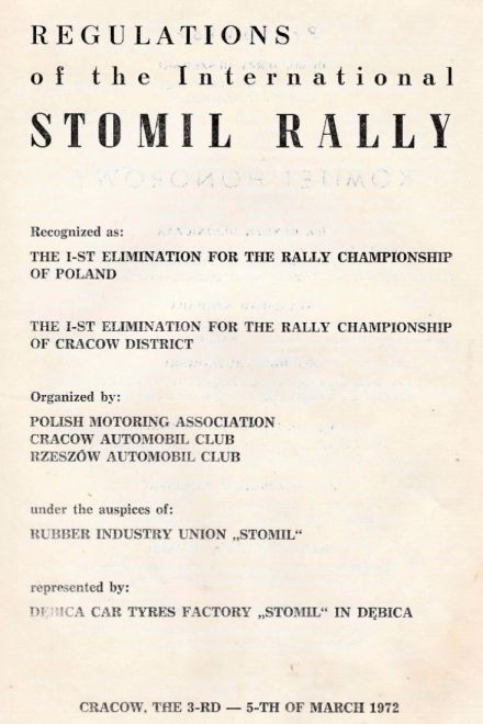 Rajd Stomil - 1972r