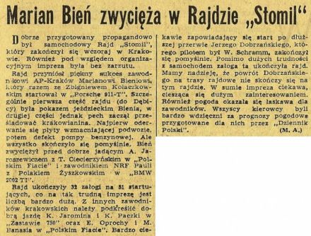 Rajd Stomil - 1972r
