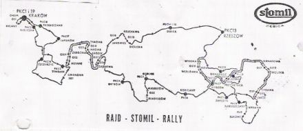 1 Rajd Stomil. 1 eliminacja.   3-5.03.1972r.