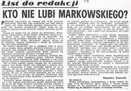 1 Rajd Stomil. 1 eliminacja.   3-5.03.1972r.
