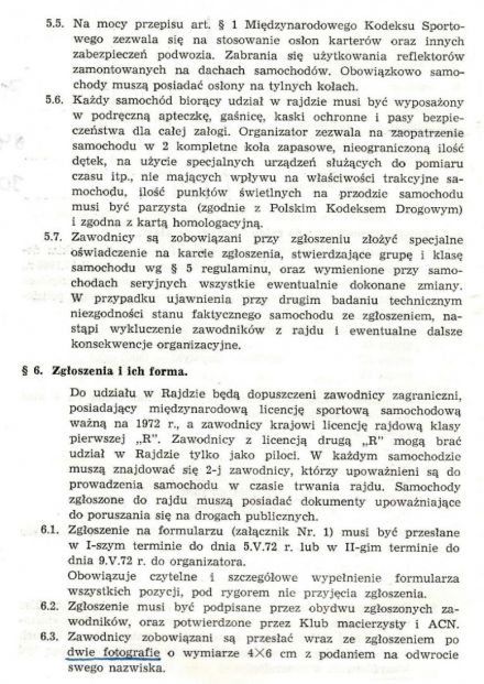 Rajd Dolnośląski - 1972r