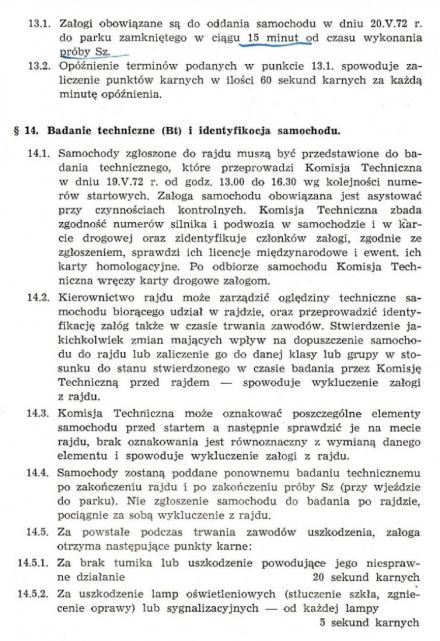 Rajd Dolnośląski - 1972r
