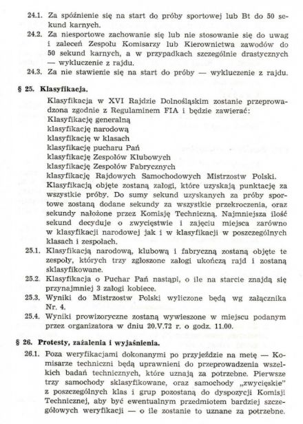 Rajd Dolnośląski - 1972r