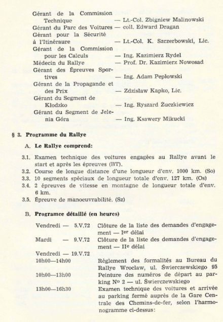 Rajd Dolnośląski - 1972r