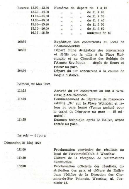 Rajd Dolnośląski - 1972r