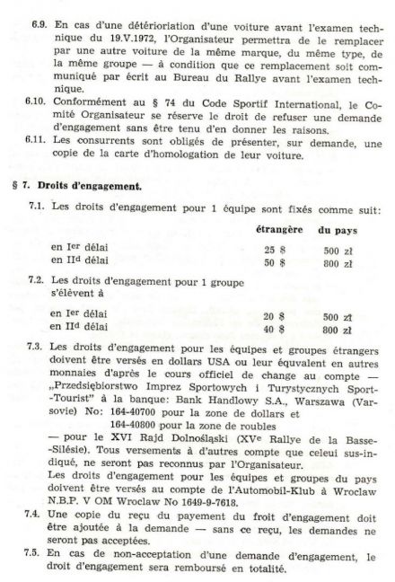 Rajd Dolnośląski - 1972r