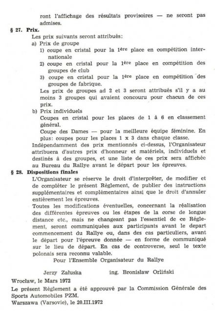 Rajd Dolnośląski - 1972r
