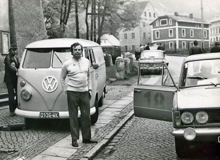 Krzysztof Komornicki po rajdzie.