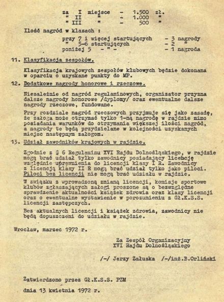 Rajd Dolnośląski - 1972r