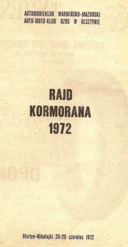 Rajd Kormoran - 1972r