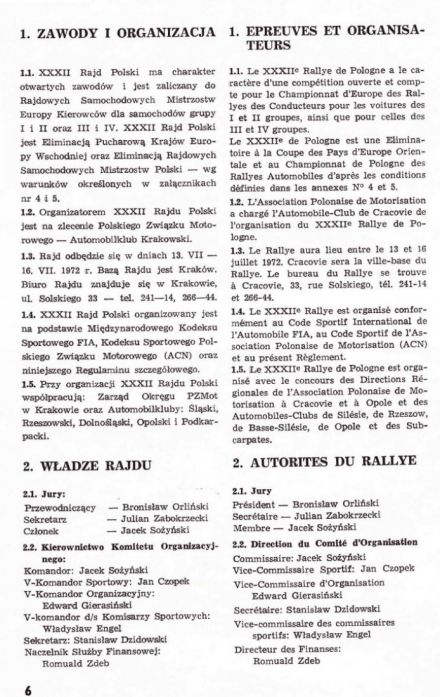 Rallye Poland - 1972r