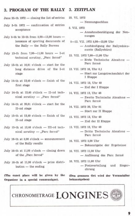 Rallye Poland - 1972r