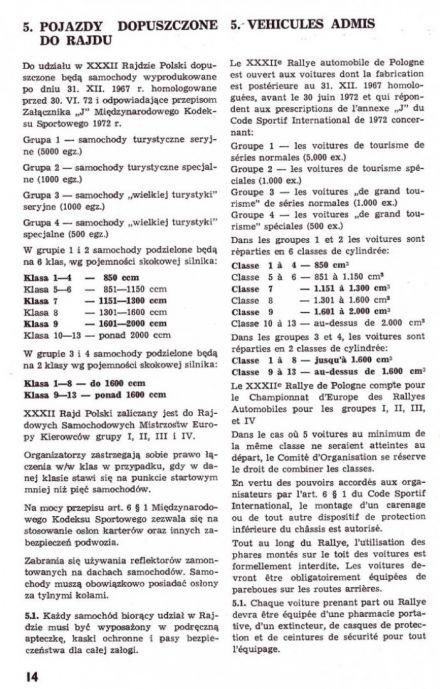 Rallye Poland - 1972r