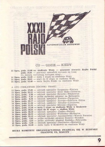 12 eliminacja - 32 Rajd Polski (PL) 