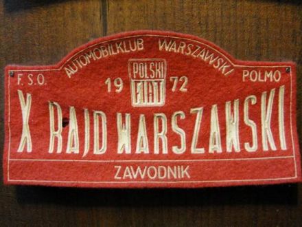 10 Rajd Warszawski „Polskiego Fiata”. 6 eliminacja.  10-12.11.1972r.