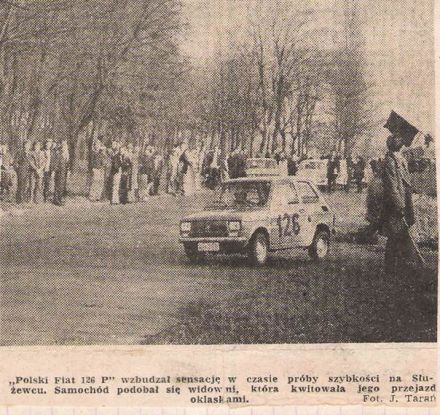 10 Rajd Warszawski „Polskiego Fiata”. 6 eliminacja.  10-12.11.1972r.