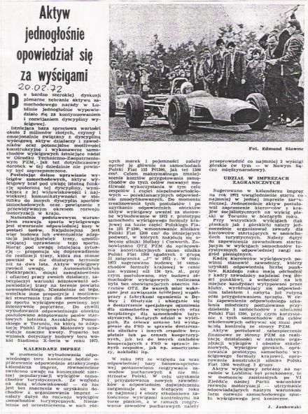 Zapowiedź sezonu – 1972r.