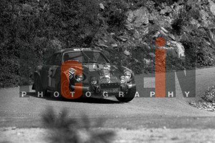 Klaus Rüssling i Wolfgang Weiss na samochodzie Alpine Renault A 110 / 1600.