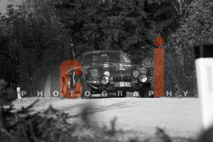 Klaus Rüssling i Wolfgang Weiss na samochodzie Alpine Renault A110.