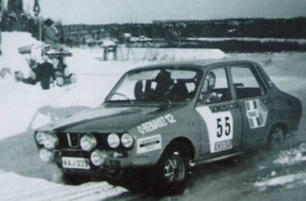 Pentti Airikkala na samochodzie Renault 12 Gordini.